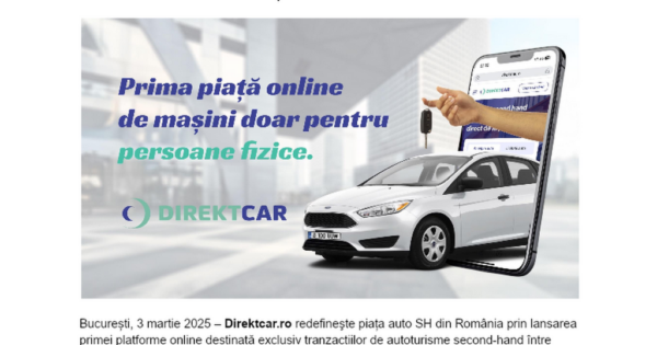 Direktcar.ro – Prima piață online de mașini second-hand dedicată exclusiv persoanelor fizice