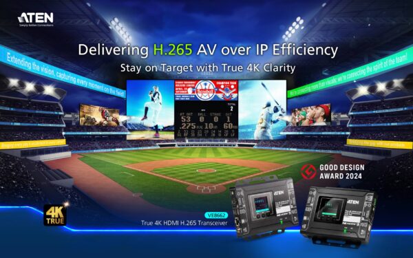 ATEN VE8662, noul transceiver HDMI True 4K cu compresie H.265 over IP și alimentare prin PoE