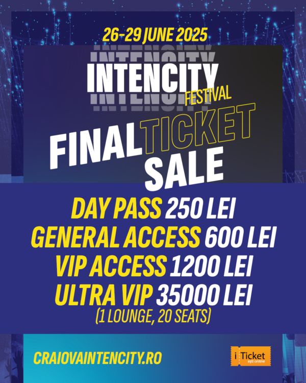 IntenCity Festival – lineup complet: patru zile de superproducții, staruri internaționale și hituri de top