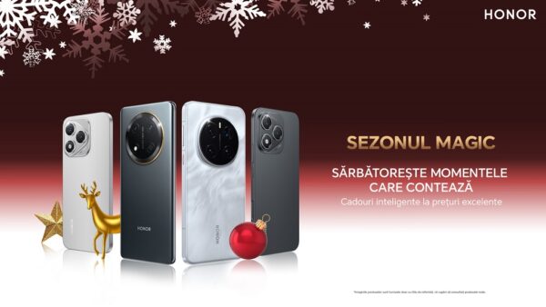 În acest sezon, HONOR lansează campania „Sărbătorește momentele care contează” și are în prim-plan Magic V5 și seria HONOR 400