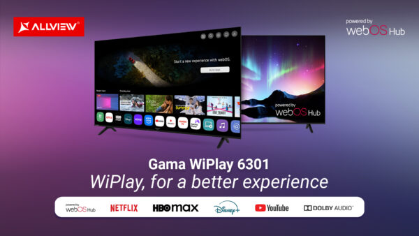 Allview lansează gama WiPlay6301, primele Smart TV-uri din portofoliu cu webOS integrat