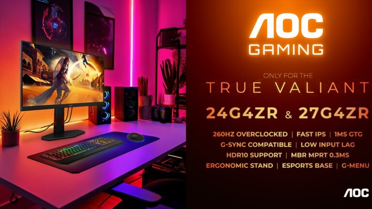 Entry level mai rapid: AGON by AOC adaugă modele de 260 Hz seriei G4