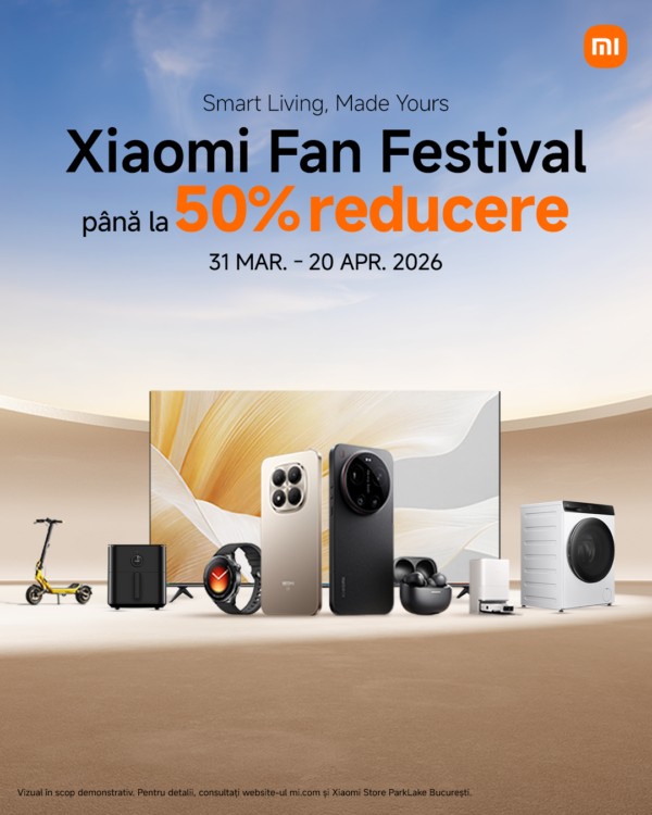 Xiaomi Fan Festival 2026: viață inteligentă fără efort și produse reduse cu până la 50%