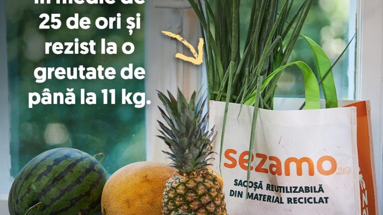 Sezamo: 1,5 milioane de ambalaje colectate și 11 tone de alimente salvate în 2026